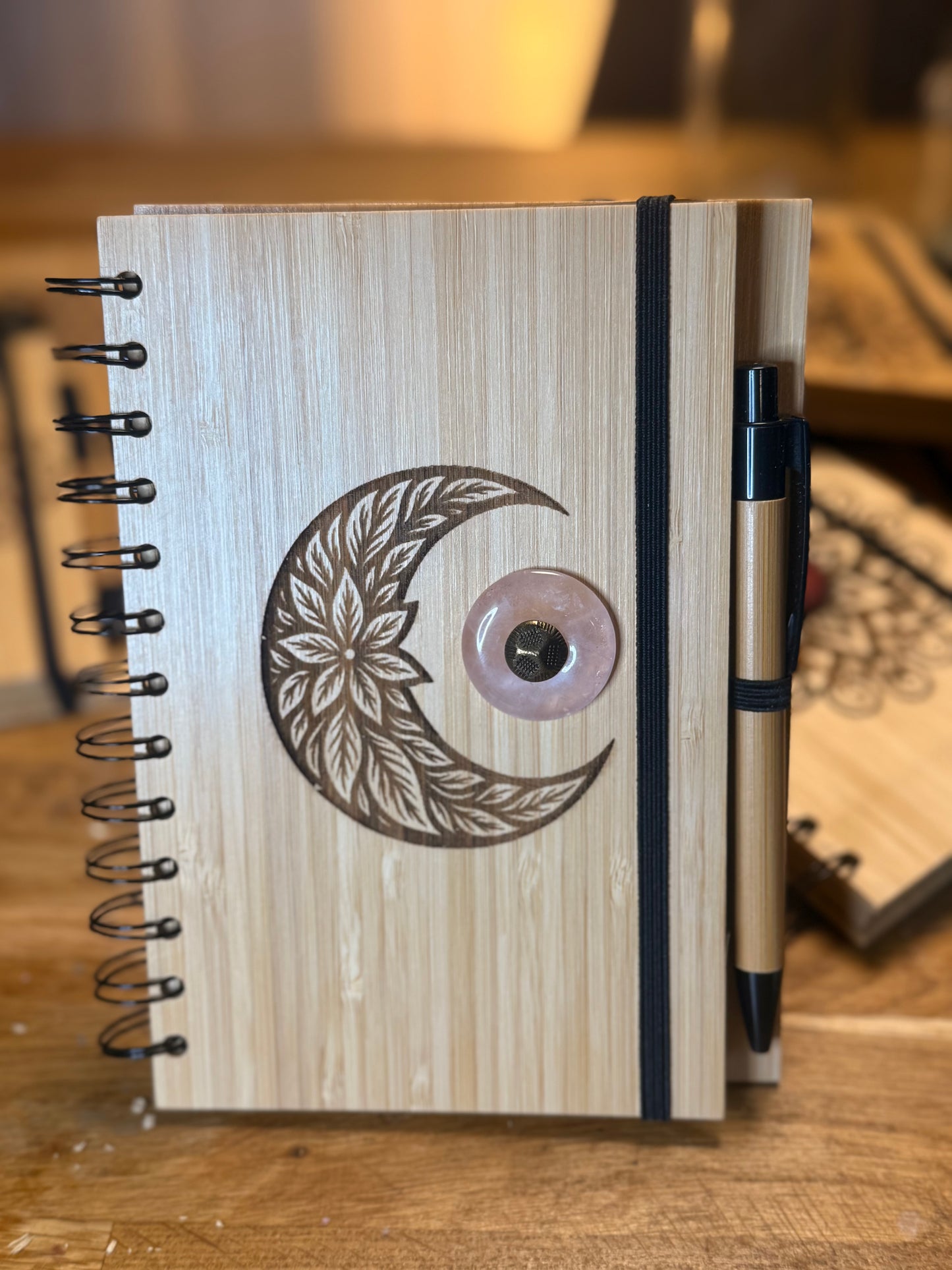 Notizbuch spirituell mit Edelstein