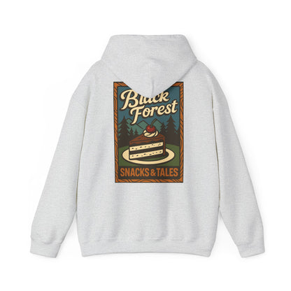 Hoodie Black Forest Snacks and Tales –  Retro Schwarzwald Design