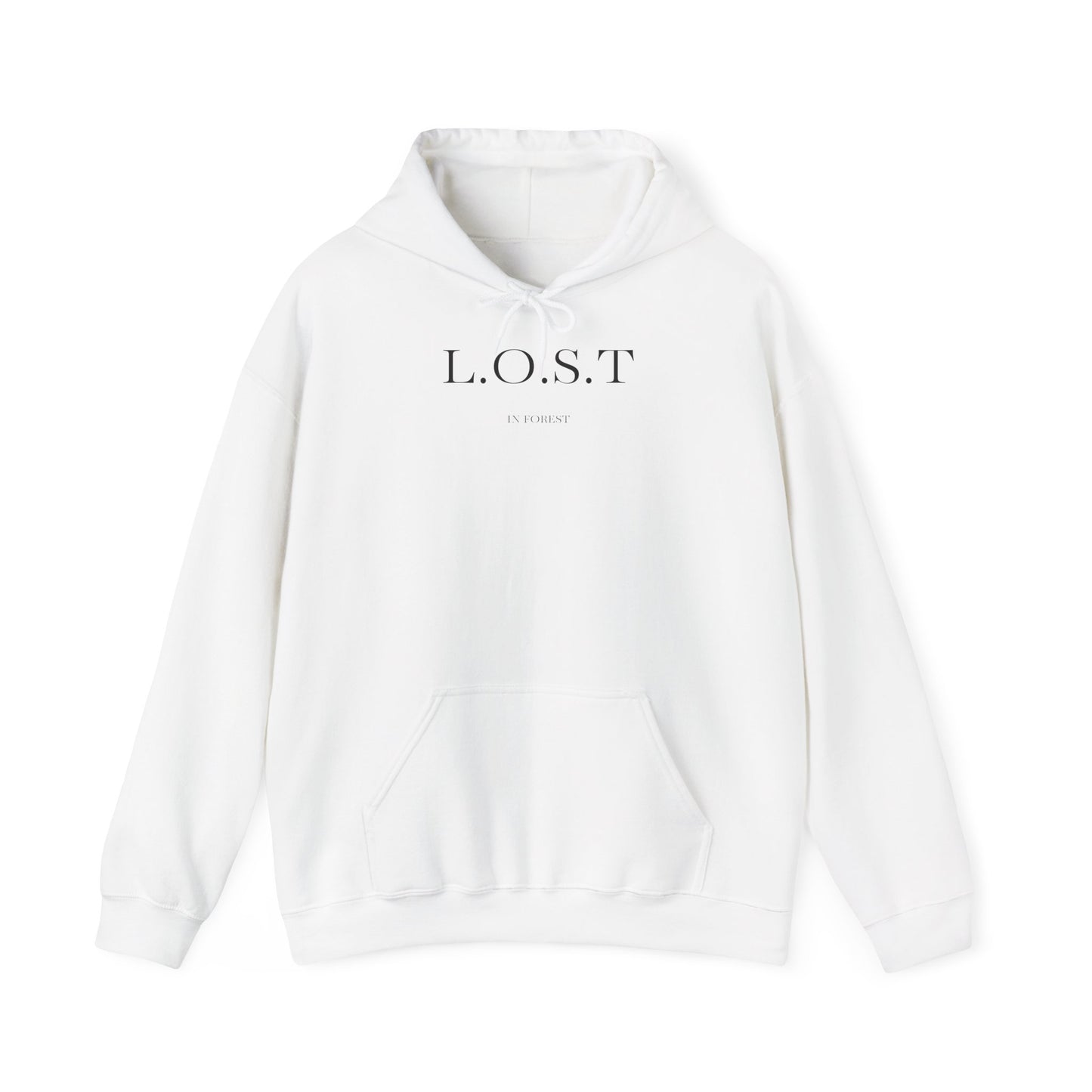 Hoodie „L.O.S.T in Forest - Rabe Backprint”