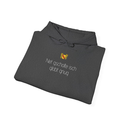 Hoodie „Net gscholte isch globt gnug“