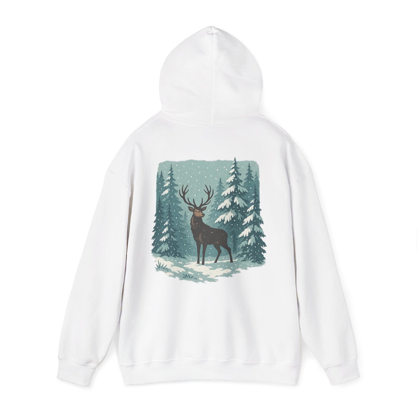 Hoodie Winterhirsch – Schwarzwald Edition