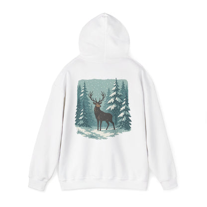 Hoodie Winterhirsch – Schwarzwald Edition
