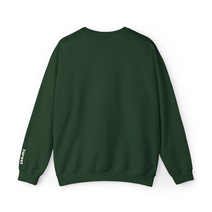 Waldgrün Stickpullover "FEEL FREE – IN THE FOREST" - Unisex