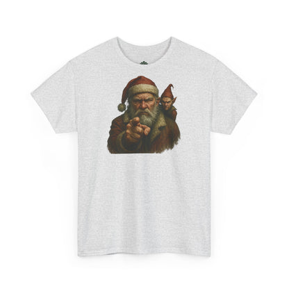 T-Shirt „Wer benimmt sich an Weihnachten diesmal?“ – Retro-Humor im Stil der 40er