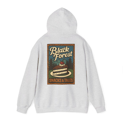 Hoodie Black Forest Snacks and Tales –  Retro Schwarzwald Design