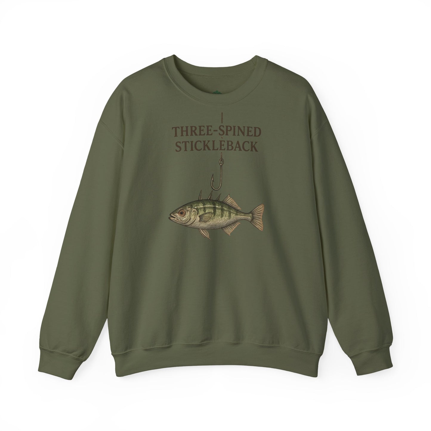 Three-Spined Stickleback Sweatshirt – Vintage Fischillustration