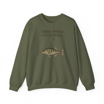 Three-Spined Stickleback Sweatshirt – Vintage Fischillustration