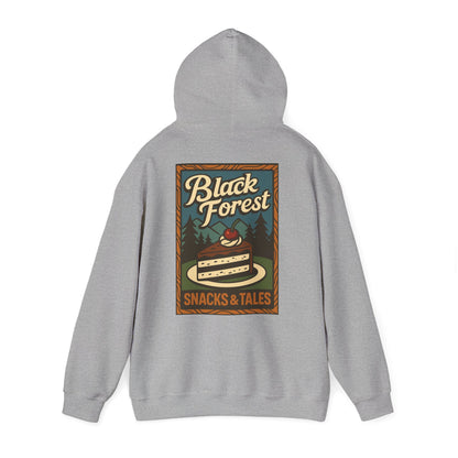 Hoodie Black Forest Snacks and Tales –  Retro Schwarzwald Design