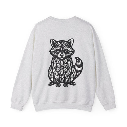 Waschbär Linocut Sweater – Unisex