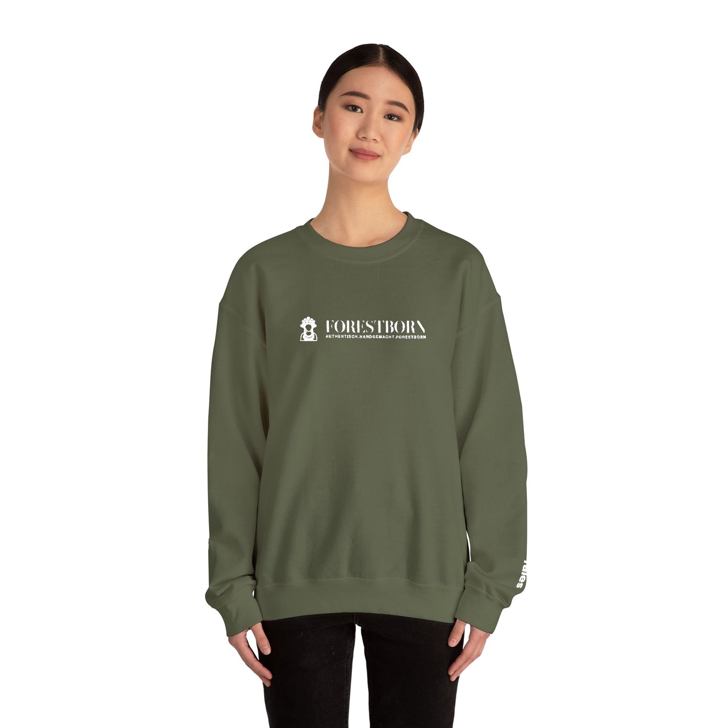 Sweatshirt „Forestborn“ – minimalistisch gesticktes Natur-Design mit 'snacks tales'