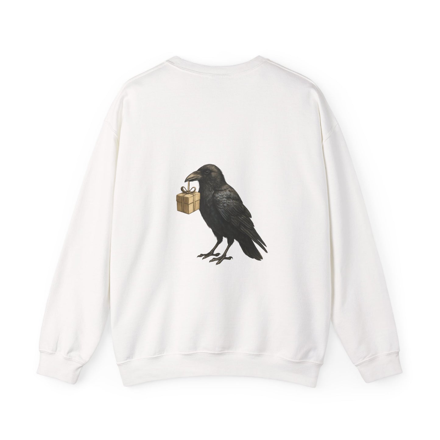 Raven Gift Unisex Crewneck Sweatshirt - Dark Red Winter Holiday Style