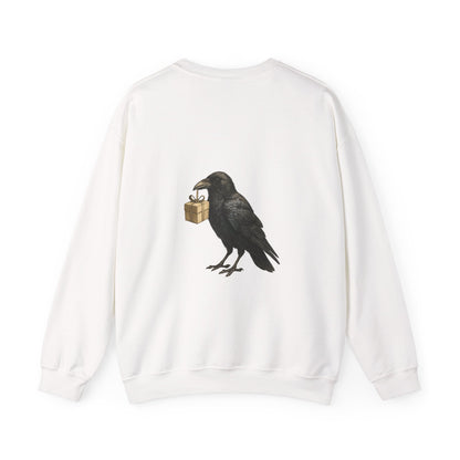 Raven Gift Unisex Crewneck Sweatshirt - Dark Red Winter Holiday Style