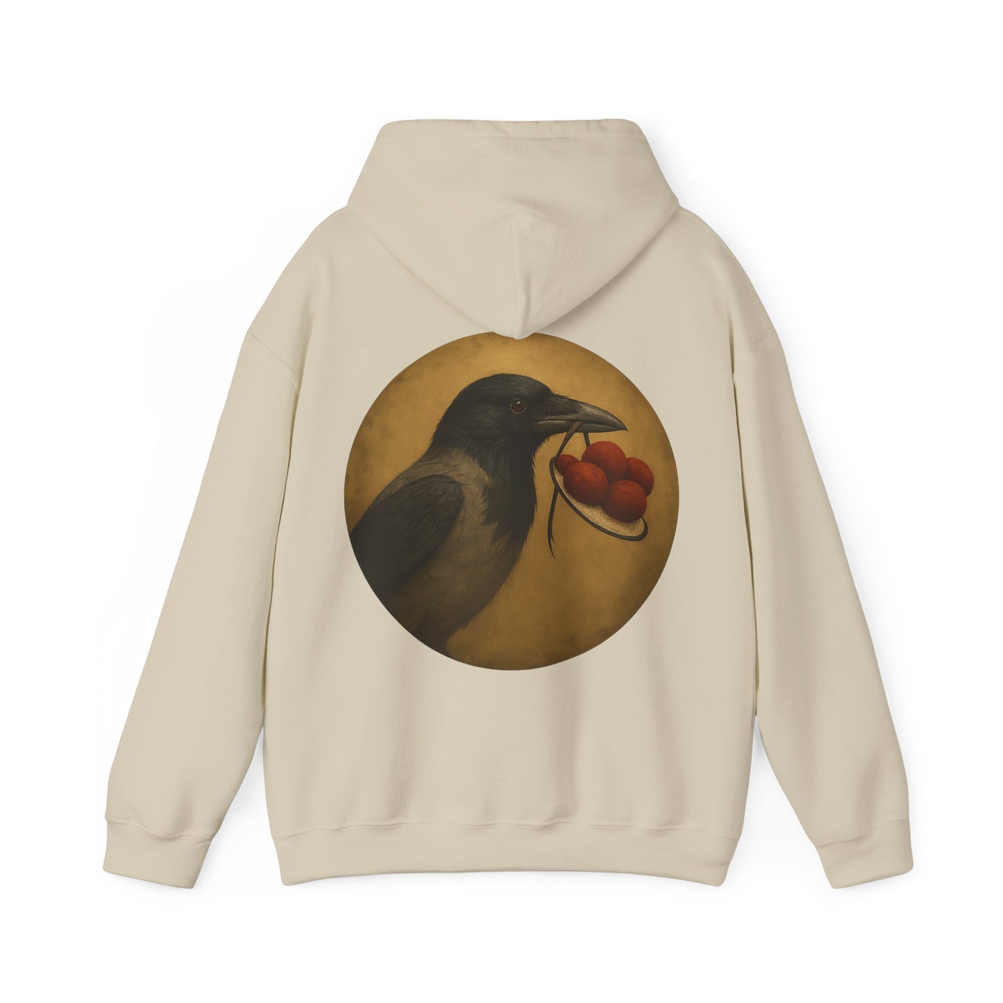 Pullover mit Krähenmotiv und Bollenhut – Schwarzwald-inspiriertes Kunstdesign