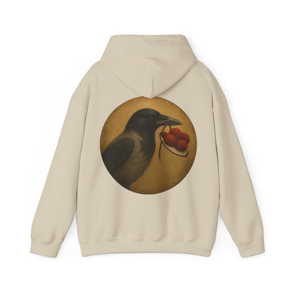 Pullover mit Krähenmotiv und Bollenhut – Schwarzwald-inspiriertes Kunstdesign