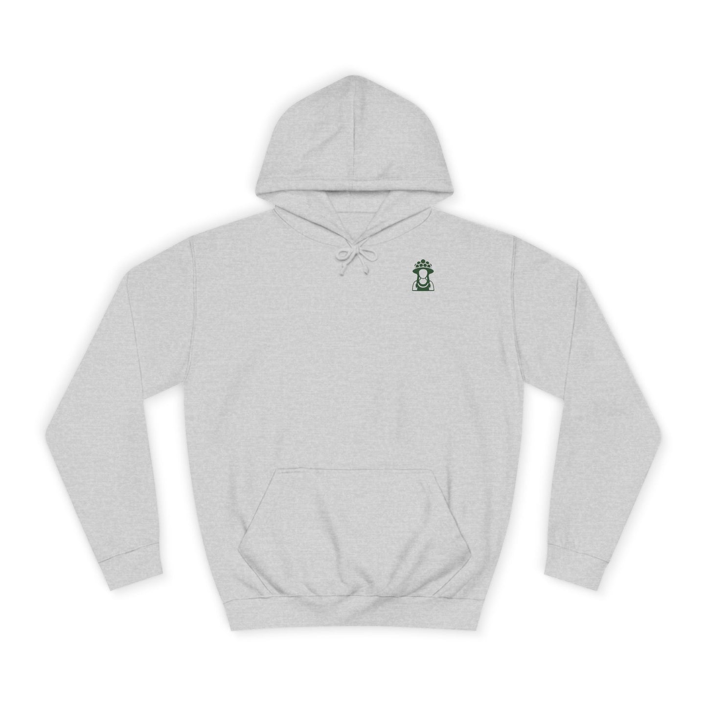 Hoodie mit Rabenmotiv und Geschenkpaket – Waldgrün