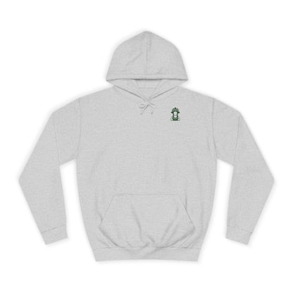 Hoodie mit Rabenmotiv und Geschenkpaket – Waldgrün