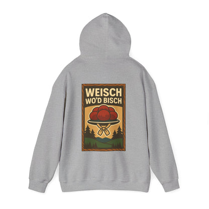 Hoodie „Weisch wo’d bisch“ – Bollenhut Schwarzwald Edition