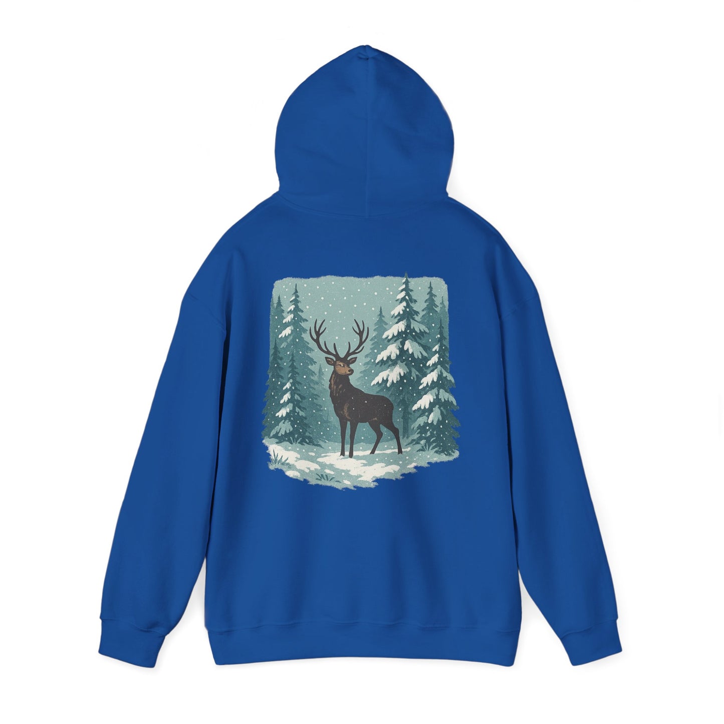 Hoodie Winterhirsch – Schwarzwald Edition