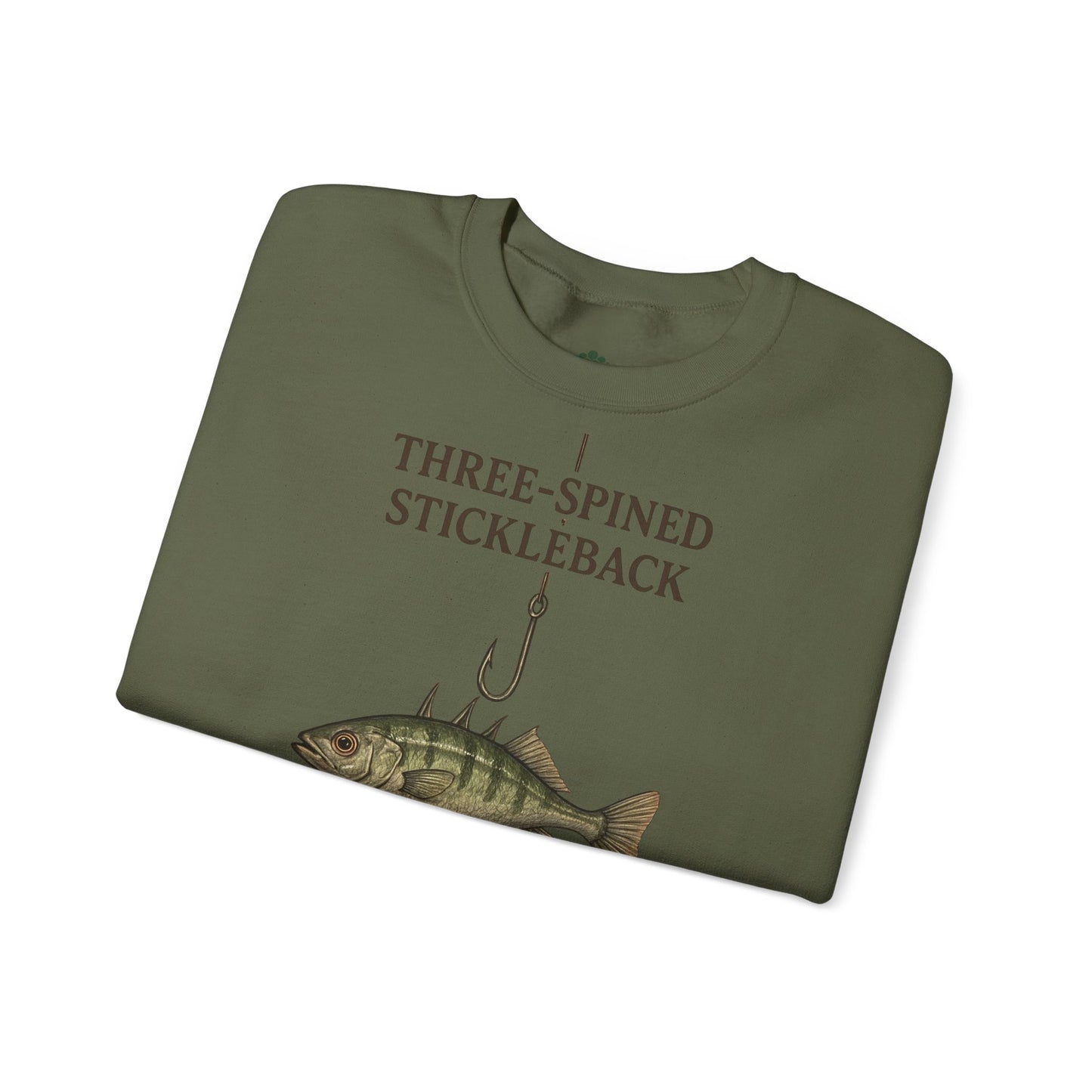 Three-Spined Stickleback Sweatshirt – Vintage Fischillustration