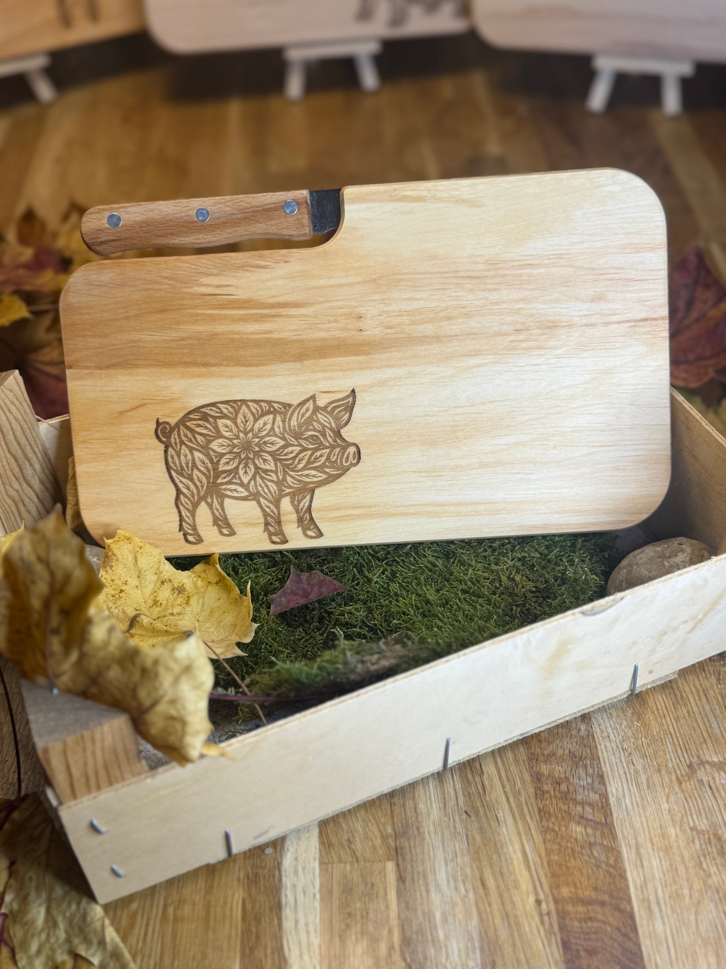 Vesper Brettchen mit Messer