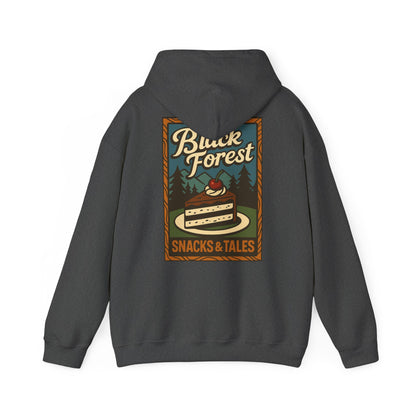 Hoodie Black Forest Snacks and Tales –  Retro Schwarzwald Design