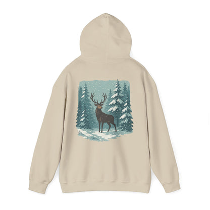 Hoodie Winterhirsch – Schwarzwald Edition