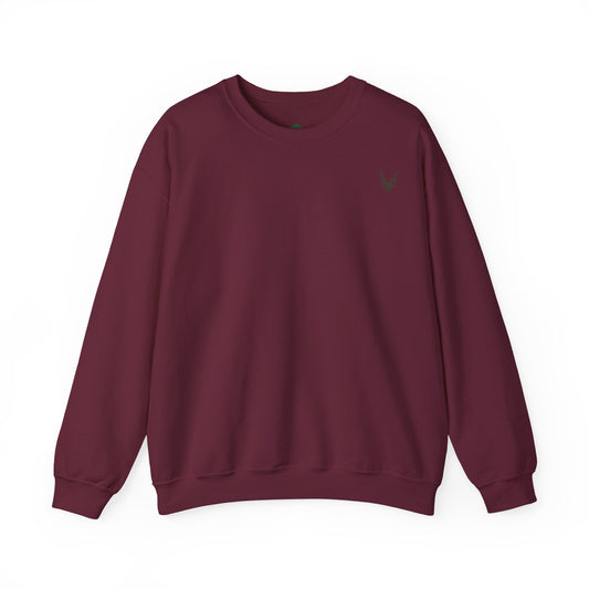 Raven Gift Unisex Crewneck Sweatshirt - Dark Red Winter Holiday Style