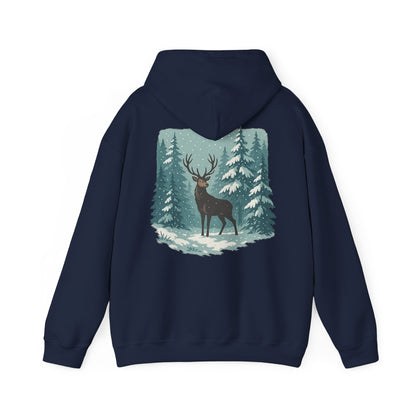 Hoodie Winterhirsch – Schwarzwald Edition