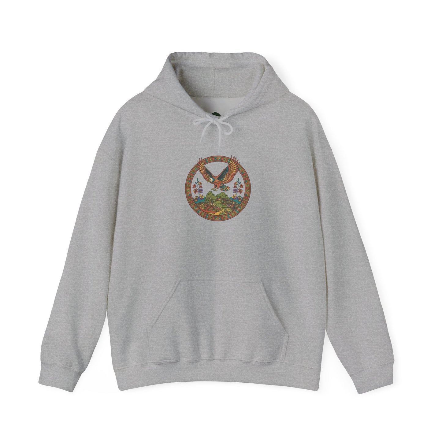 Peru Vintage Machu Picchu Hoodie – Anden-Landschaft mit Lama & Kondor - Unisex