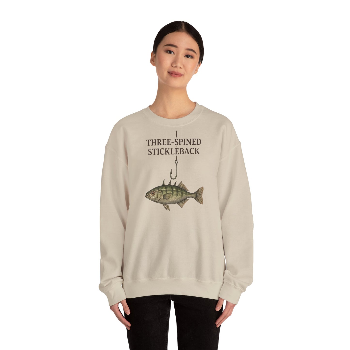Three-Spined Stickleback Sweatshirt – Vintage Fischillustration