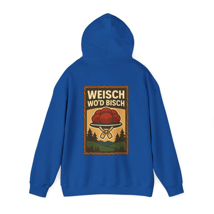 Hoodie „Weisch wo’d bisch“ – Bollenhut Schwarzwald Edition
