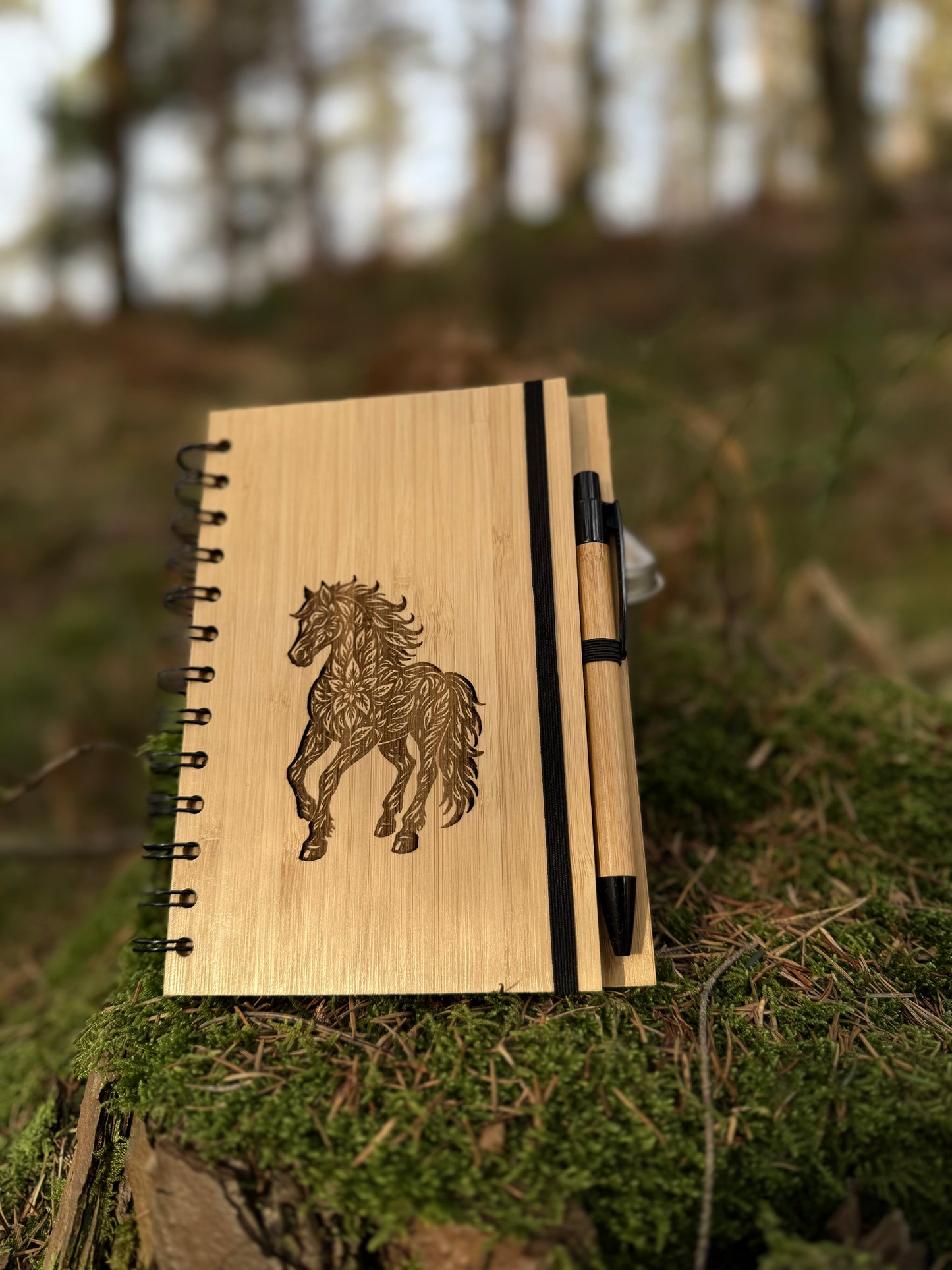 Notizbuch mit Kugelschreiber - personalisierbar - liniert