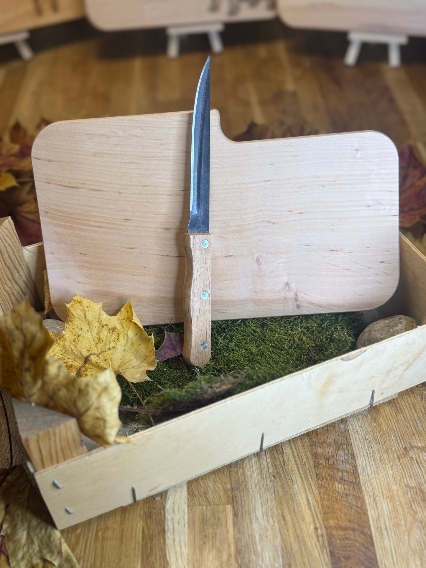 Vesper Brettchen mit Messer