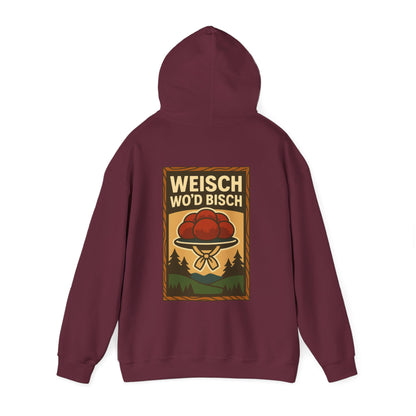 Hoodie „Weisch wo’d bisch“ – Bollenhut Schwarzwald Edition