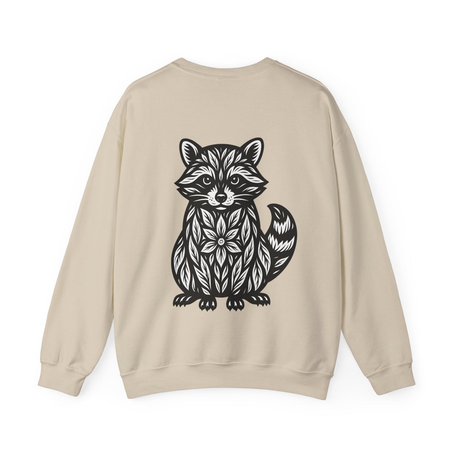 Waschbär Linocut Sweater – Unisex