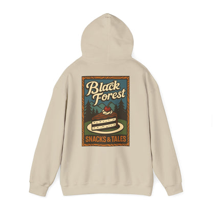 Hoodie Black Forest Snacks and Tales –  Retro Schwarzwald Design