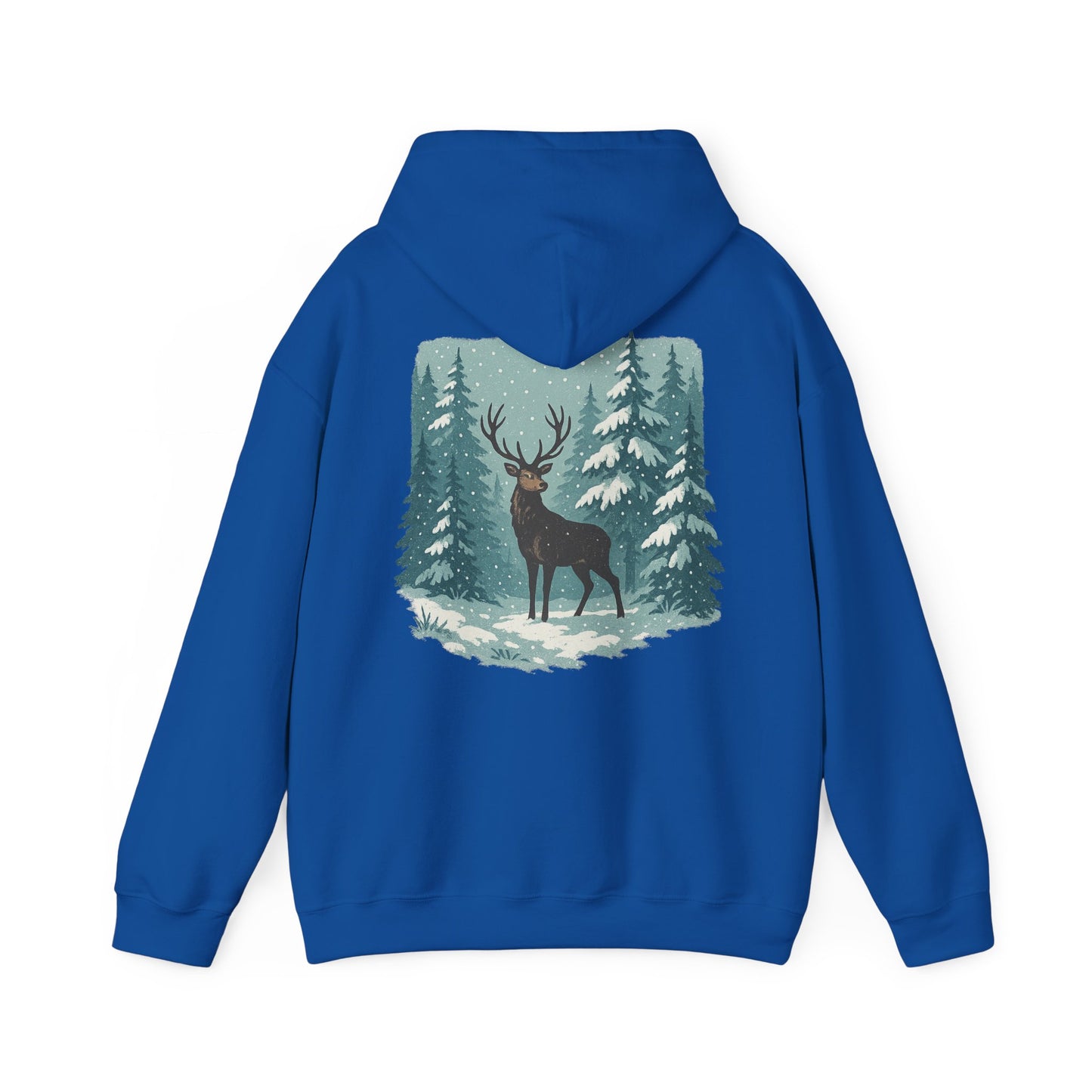 Hoodie Winterhirsch – Schwarzwald Edition