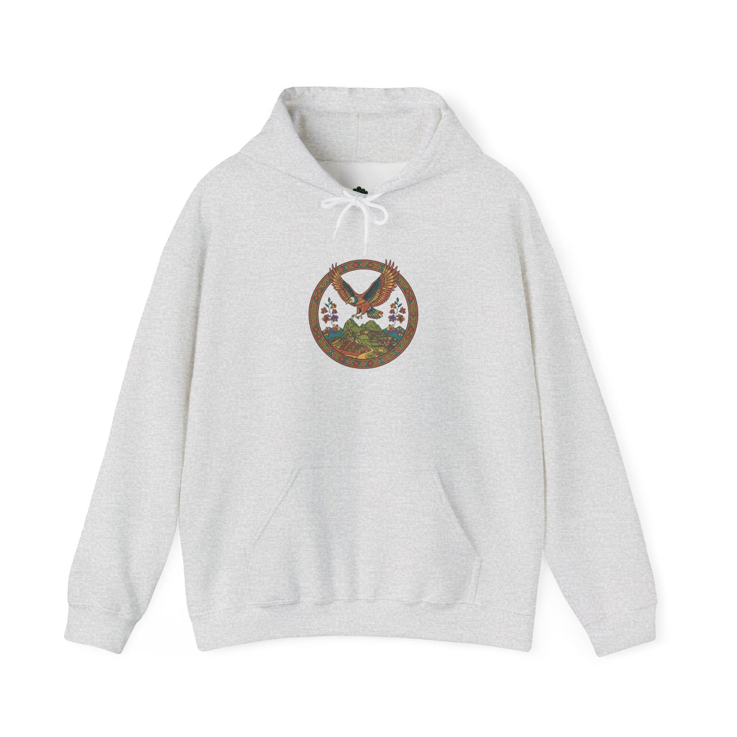 Peru Vintage Machu Picchu Hoodie – Anden-Landschaft mit Lama & Kondor - Unisex