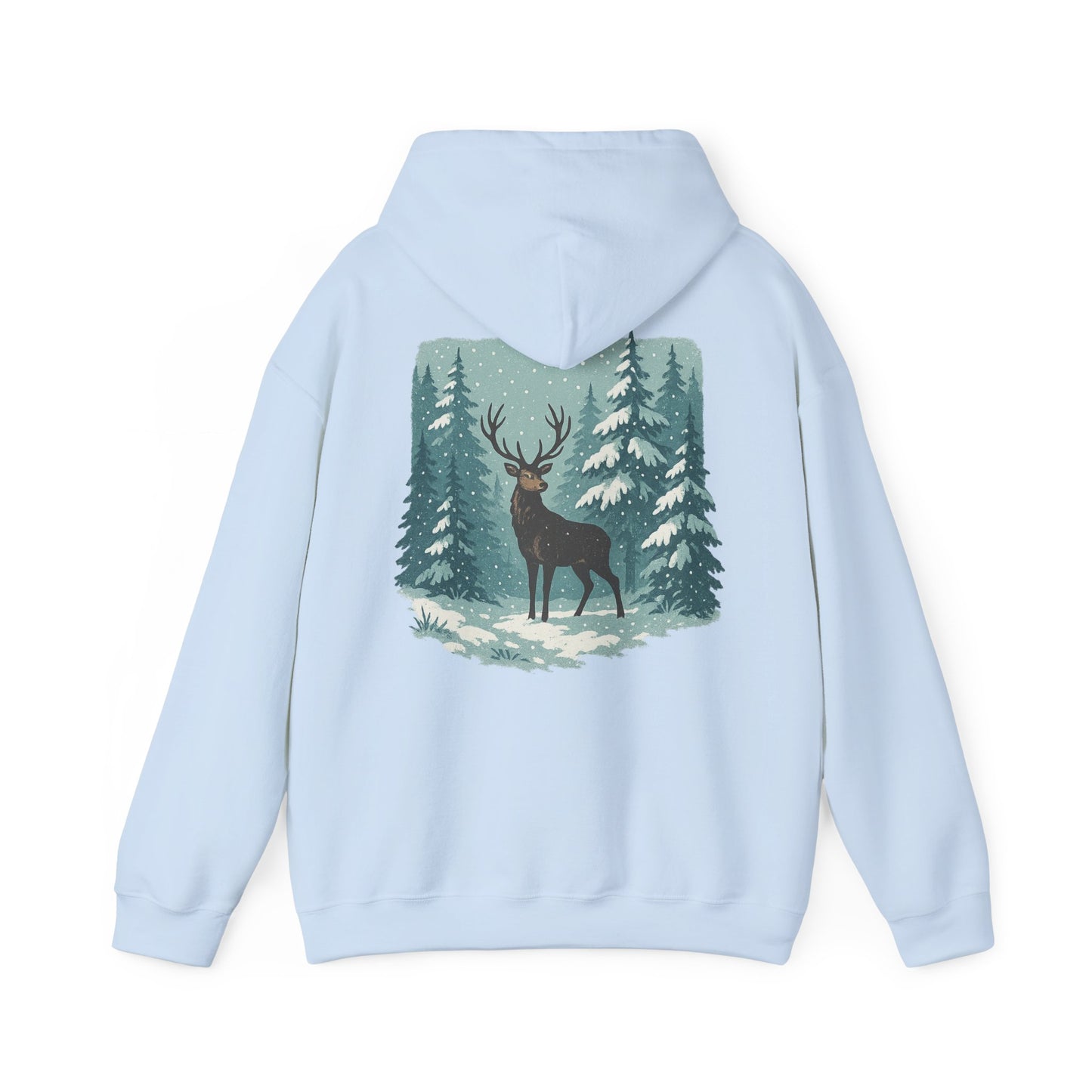 Hoodie Winterhirsch – Schwarzwald Edition