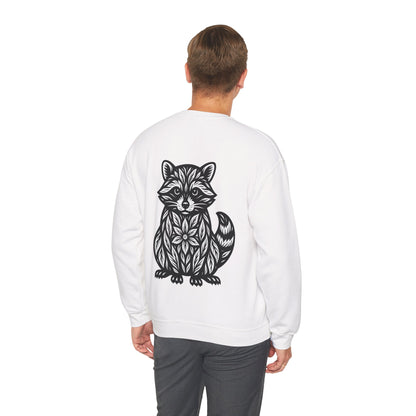 Waschbär Linocut Sweater – Unisex