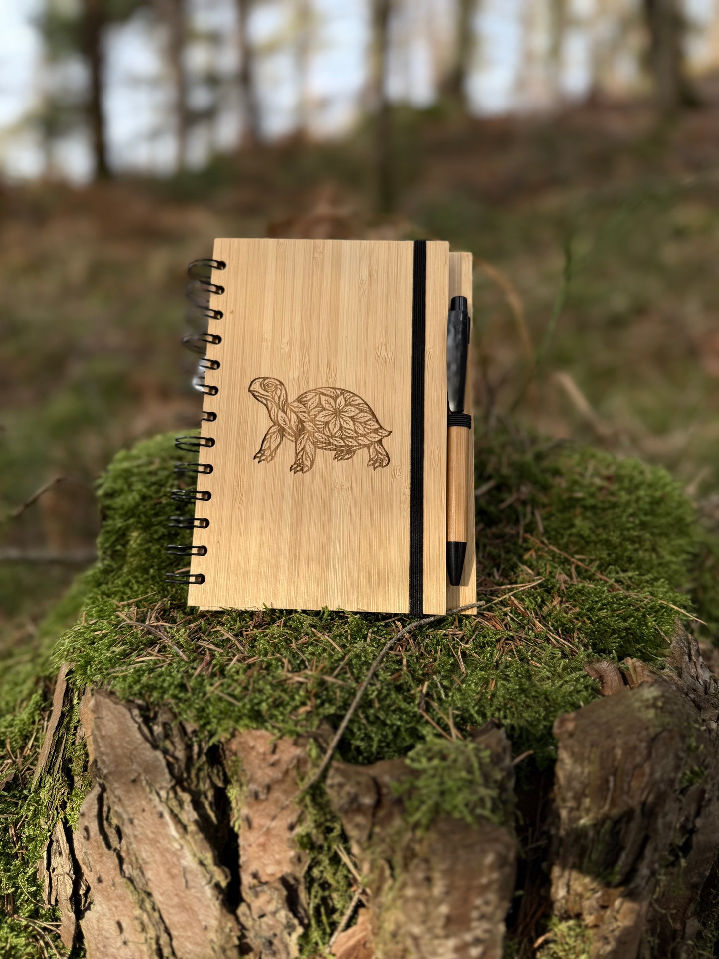 Notizbuch mit Kugelschreiber - personalisierbar - liniert