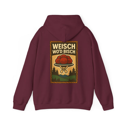 Hoodie „Weisch wo’d bisch“ – Bollenhut Schwarzwald Edition