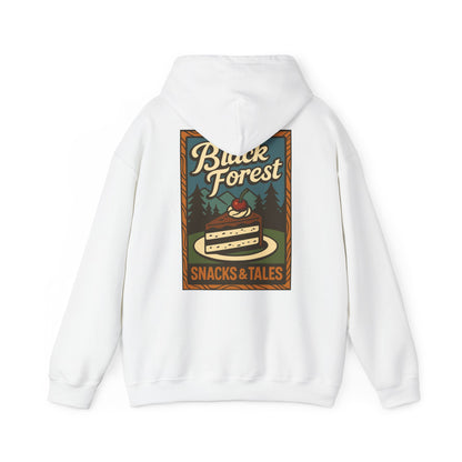 Hoodie Black Forest Snacks and Tales –  Retro Schwarzwald Design