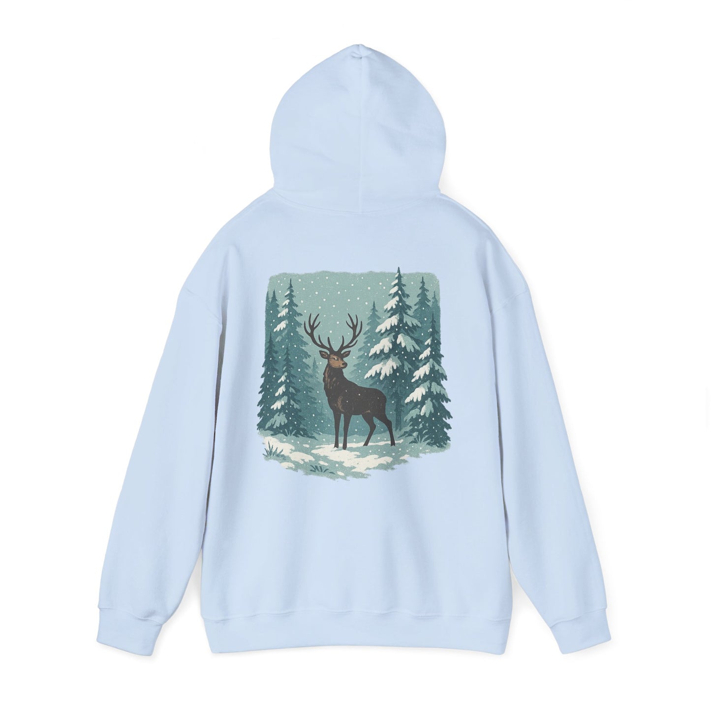 Hoodie Winterhirsch – Schwarzwald Edition