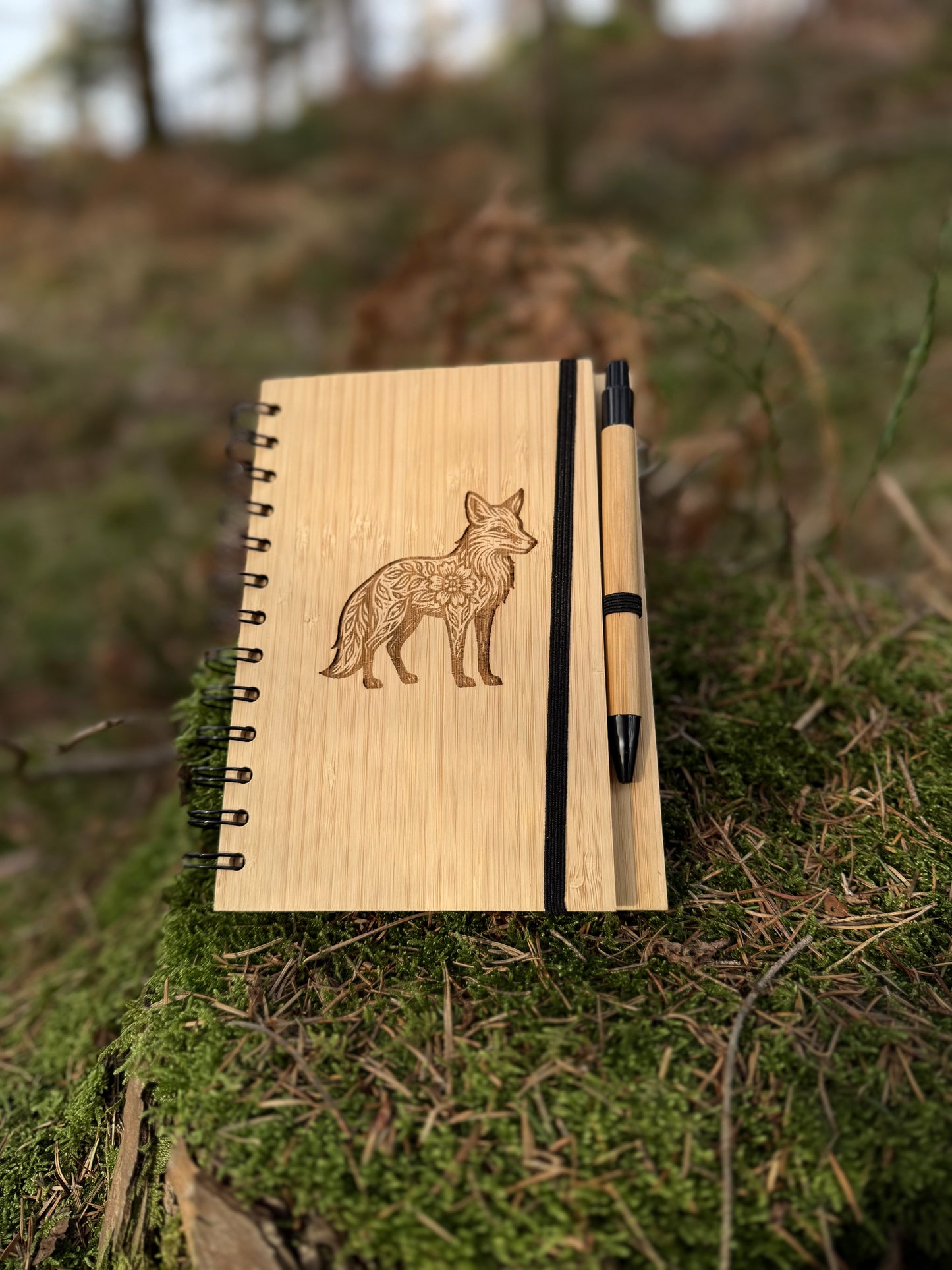 Notizbuch mit Kugelschreiber - personalisierbar - liniert