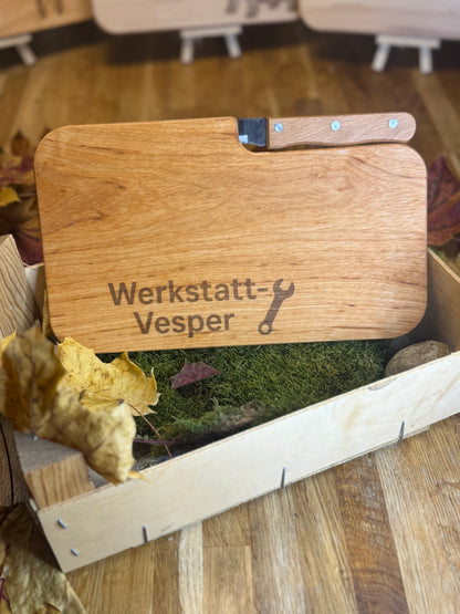 Vesper Brettchen mit Messer