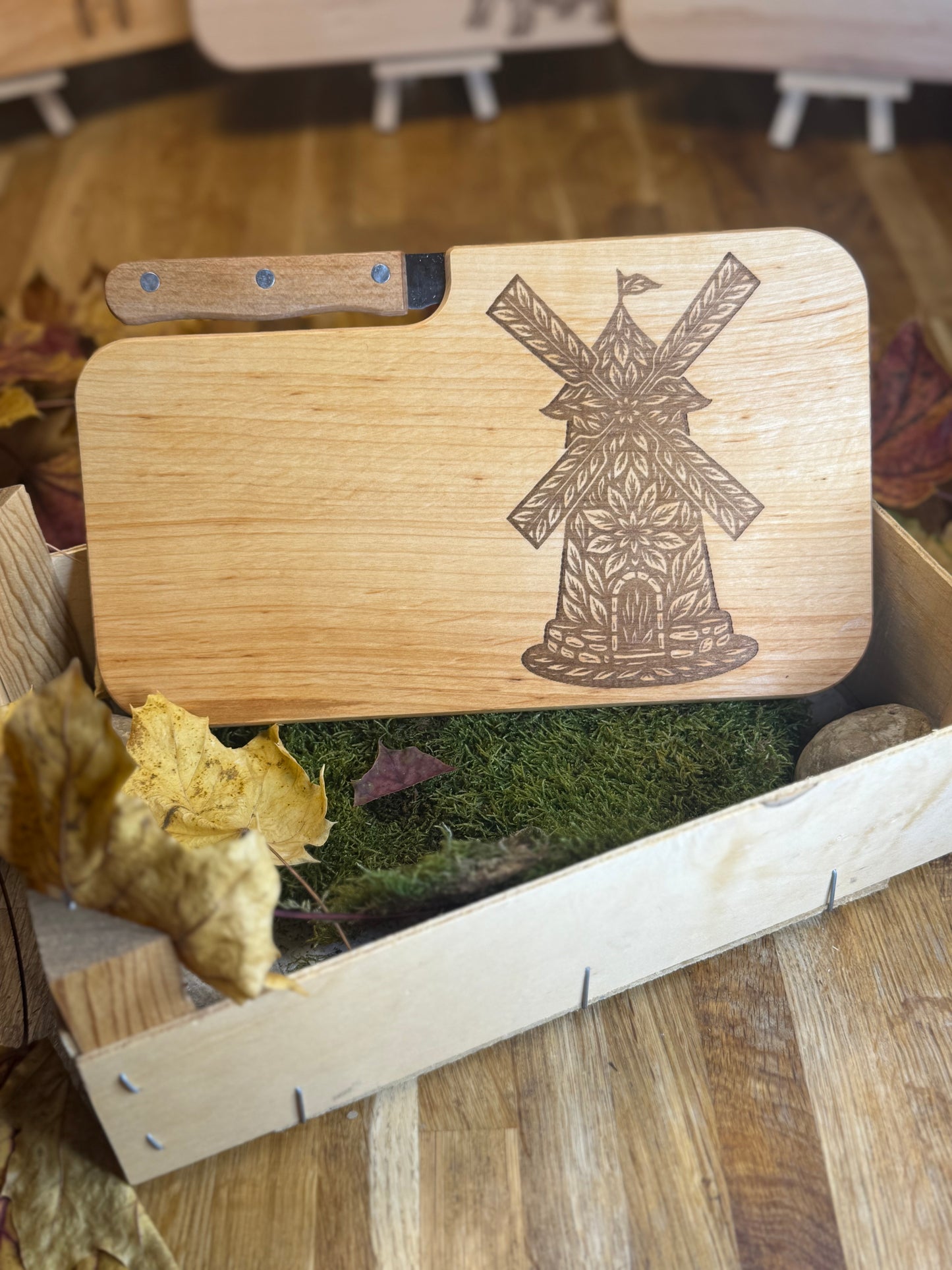 Vesper Brettchen mit Messer