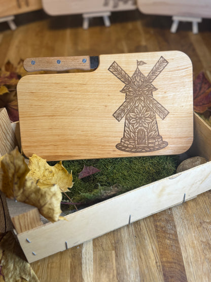 Vesper Brettchen mit Messer