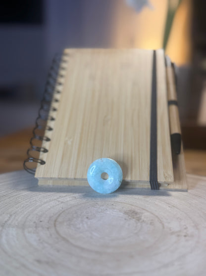 Notizbuch m. Kristall - selbst gestalten  - "Zauberbuch"