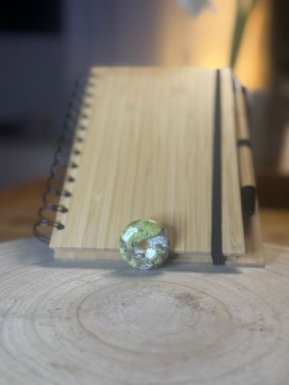 Notizbuch m. Kristall - selbst gestalten  - "Zauberbuch"